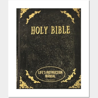 Holy Bible Life's Instruction Manual Translation Religious Posters and Art